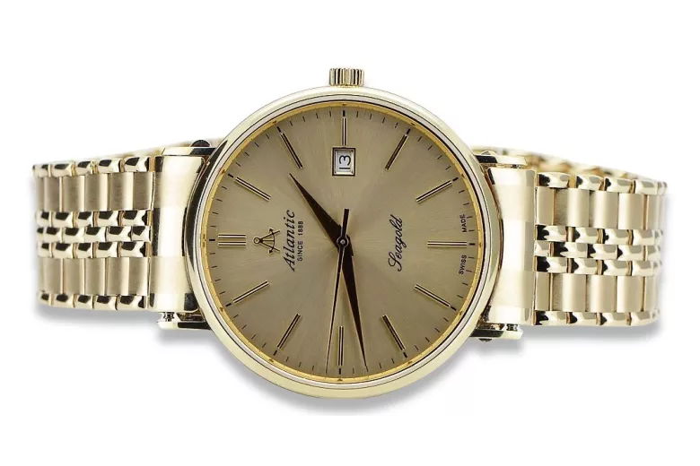 Reloj de oro para hombre Geneve ★ https://zlotychlopak.pl/es/ ★ Pureza del oro 585 333 ¡Precio bajo!