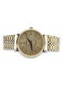 Gold men's watch Geneve ★ zlotychlopak.pl ★ Gold purity 585 333 Low Price!