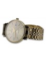 Gold men's watch Geneve ★ zlotychlopak.pl ★ Gold purity 585 333 Low Price!