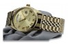 Reloj de oro amarillo 14k 585 para hombre y mujer Geneve mw013ydg&mbw019yo