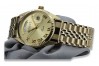 Montre en or jaune 14k 585 pour hommes et femmes Geneve mw013ydg&mbw019yo