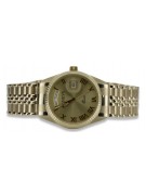 Gold men's watch Geneve ★ zlotychlopak.pl ★ Gold purity 585 333 Low Price!