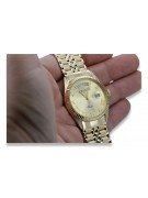 Gold men's watch Geneve ★ zlotychlopak.pl ★ Gold purity 585 333 Low Price!