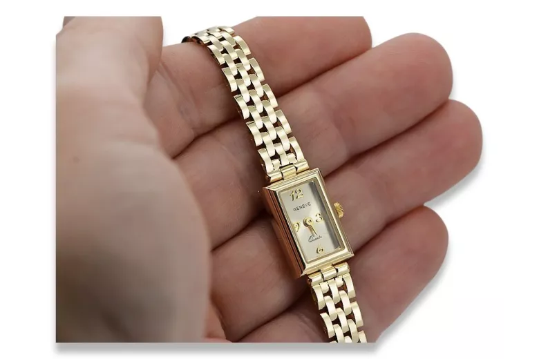 Montre femme en or ★ https://zlotychlopak.pl/fr/ ★ Pureté de l'or 585 333 Petit prix !