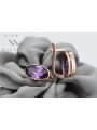 Originales Vintage-Roségold 14K Amethyst Ohrringe vec002 Vintage vec001