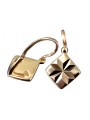 "Elegant No Stones 14k Rose Gold Vintage Earrings" ven049 ven049