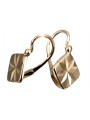 "Elegant No Stones 14k Rose Gold Vintage Earrings" ven049 ven049