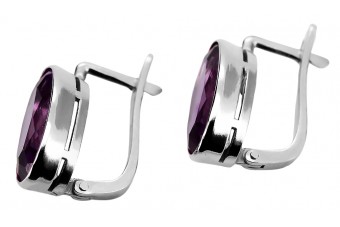 925 Sterling Silber Amethyst Ohrringe Juwelen vec001s Vintage Sowjetisch vec001s