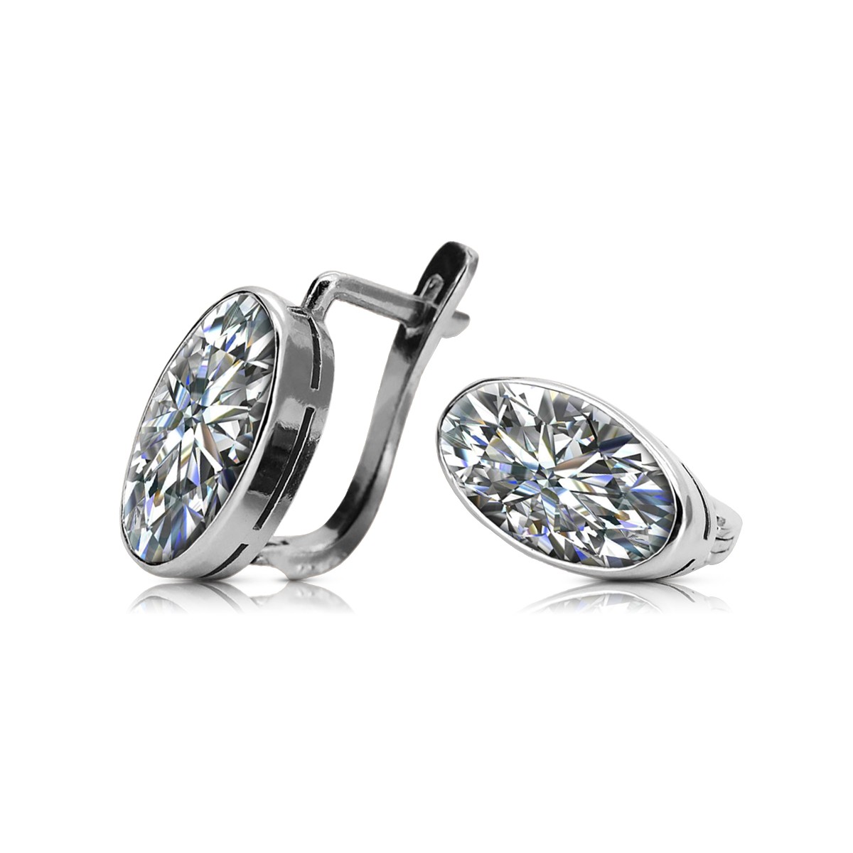 Boucles d'oreilles vintage en argent sterling 925, Réglag vec001s