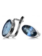 Boucles d'oreilles vintage en argent sterling 925, Alexandrite vec001s