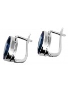 Boucles d'oreilles vintage en argent sterling 925, Alexandrite vec001s