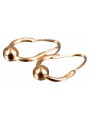 "Authentic Vintage 14K Rose Gold Hoops Earrings - No Stones" ven038 ven038