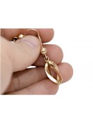 "Original Vintage 14k Rose Gold No-Stone Hanging Earrings" ven053 ven053