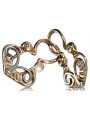 "No Stones, Original Vintage 14K Rose Gold Gipsy Earrings" ven054 ven054