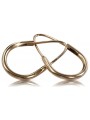 "No Stones Original Vintage 14k Rose Gold Hoop Earrings" ven057 ven057