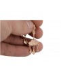 "No Stones, Original Vintage 14K Rose Gold Gipsy Earrings" ven067 ven067