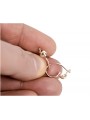 "No Stones, Original Vintage 14K Rose Gold Earrings" ven070 ven070