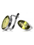 Cercei vintage din argint 925, Peridot galbe vec001s