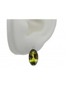 Sterling Silver 925, Yellow Peridot Vintage Earrings vec001s