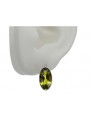 Sterling Silver 925, Yellow Peridot Vintage Earrings vec001s