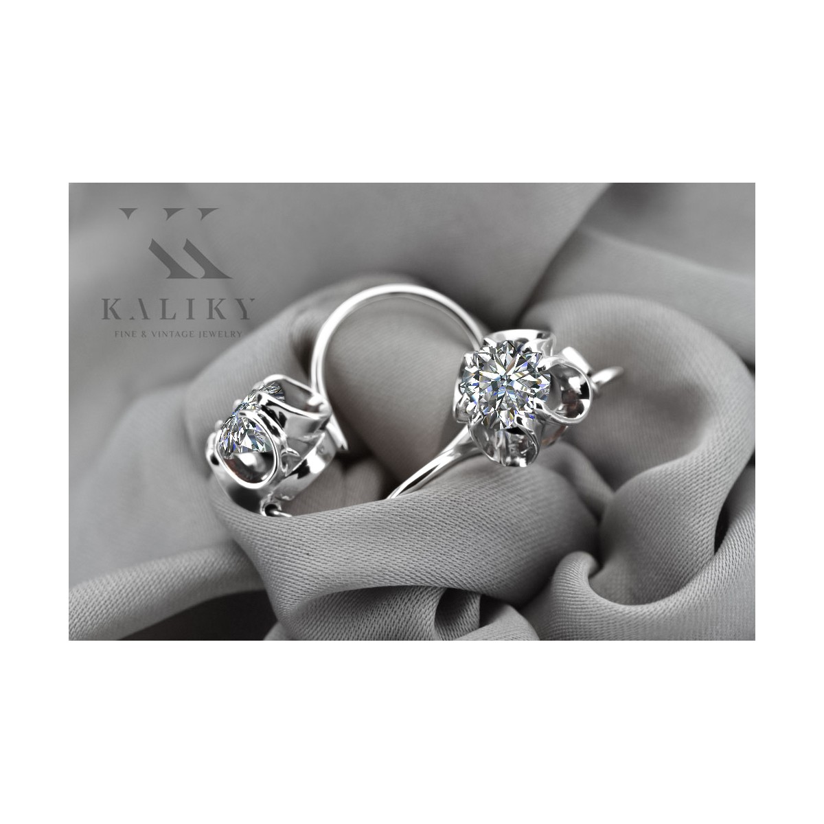 Boucles d'oreilles en argent sterling 925, Zircone. vec035s