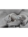 Boucles d'oreilles en argent sterling 925, Zircone. vec035s