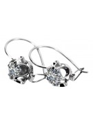 Boucles d'oreilles en argent sterling 925, Zircone. vec035s