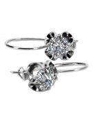 Boucles d'oreilles en argent sterling 925, Zircone. vec035s