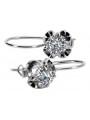 Boucles d'oreilles en argent sterling 925, Zircone. vec035s