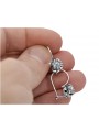 Boucles d'oreilles en argent sterling 925, Zircone. vec035s