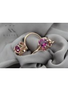 Sterling Silver Rose Gold Plated Amethyst Earrings Vintage Vec035rp vec035rp