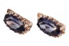 "Оригинальные серьги из розового золота 14k 585 с александритом vec174" Vintage vec174