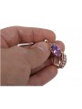 Amethyst Ohrstecker in Original 14 Karat Vintage-Roségold vec174 Vintage vec174