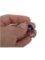 "Sapphire Emblazoned 14K Rose Pink Gold Earrings vec174" Vintage vec174