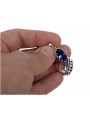 Vintage Sterling Silver 925 Sapphire Earrings vec174s