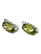 Pendientes de Plata 925, Peridoto Vintage vec174s