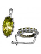 Sterling Silber 925, Peridot Ohrringe vec174s