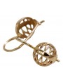 "Keine Steine, Originales Vintage-Roségold 14k 585 Gold Vintage Ball Ohrringe" ven074 ven074