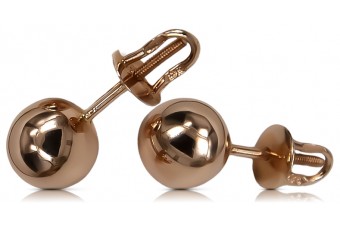 "Cercei vintage originali din aur roz de 14k, fără pietre" ven085 ven085
