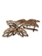 "Authentic Vintage 14K Rose Gold Maple Leaf Earrings without Stones" ven096r ven096r