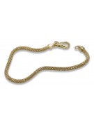 Pulsera de Oro Amarillo 14k Italiano con Cordón de Cuerda Nuevo cb075y