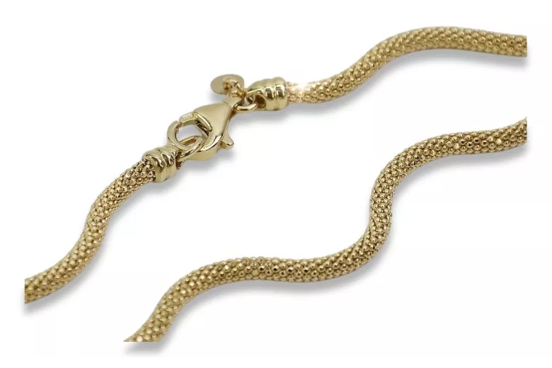 Pulsera de Oro Amarillo 14k Italiano con Cordón de Cuerda Nuevo cb075y