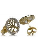 Pendientes de oro zlotychlopak.pl Muestra de ★ oro 585 333 ¡★ Precio bajo!