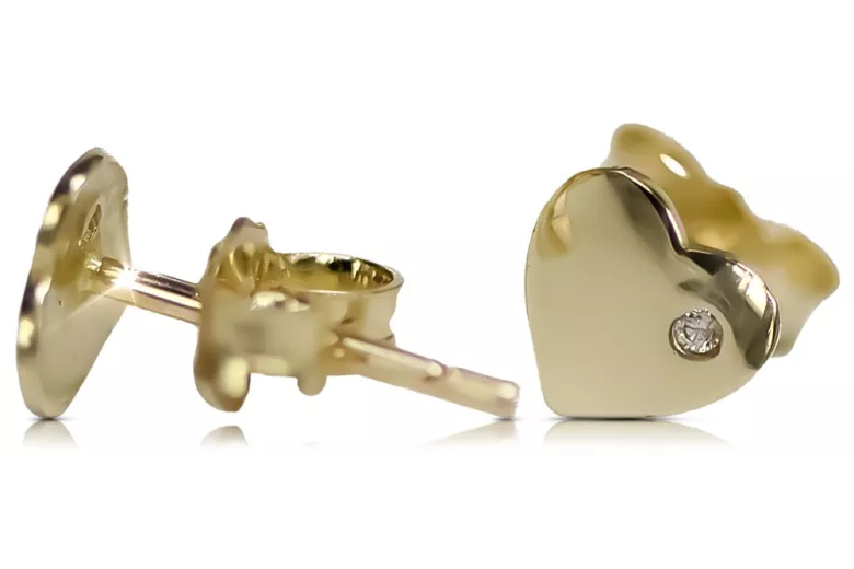 Pendientes de oro zlotychlopak.pl Muestra de ★ oro 585 333 ¡★ Precio bajo!