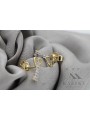 14K Yellow Gold Zirco Key Earrings cec020yw