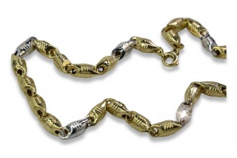 Italian 14K Yellow Gold Chain Necklace cc027yw