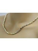 14K Yellow White Gold Modern Chain Necklace cc100yw