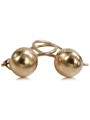 "Keine Steine, Original 14k Vintage-Roségold Ball Ohrringe" ven130 ven130