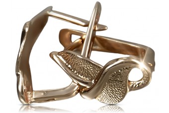 "Elegante Vintage-Roségold 14k 585 Keine Steine Ohrringe" ven133 ven133