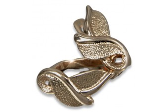 "Elegante Vintage-Roségold 14k 585 Keine Steine Ohrringe" ven133 ven133